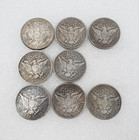 Lot Of 8 Nice Barber Dollar High Grade High Grade A    