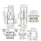 6x6x9 11mm Led Illuminated Switch Momentary Push Button Tactile Spst Micro Pcb