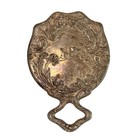Antique William Kerr Sterling Silver Repousse Art Nouveau Hand Mirror Floral