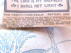 Epherema 23rd Psalm Laura Wheeler Designs Vtg  Embroidery Transfer Pattern 2421