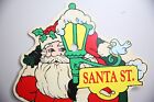 Vintage Santa Christmas Street Pole Store Display  Gifts Holiday Decor Sign
