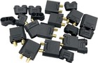 5 Pairs Amass Xt90 Connector Male Female With Protective Cover Rc Battery Black