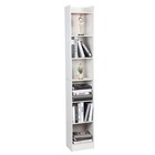 6-tier Media Tower Rack  70 9 Inches Cd-dvd Slim Storage Cabinet With Shelves