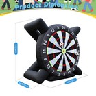 10ft Giant Outdoor Inflatable Soccer Darts Board W blower   Balls For Kids Adult