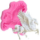 3d Pegasus Horse Animal Fly Wing For Diy Cake Fondant Baking Biscuit Soap Tray