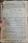 Vintage Advance 6593 Sewing Pattern 1950 s Apron Wrap Dress Cut Complete Sz 14