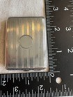 Vintage Sterling Silver Match Book Case  Engine Turned Birmingham 1920s  1 07ozt