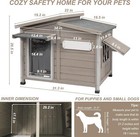 Petscosset 34  l Dog House Outdoor  Anti-chewing Iron Frame Dog Kennel Outside
