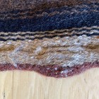 Vintage Circa 1970s Wool Mexican Chimayo Saddle Blanket Navajo Style Rug 31   x61   