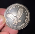 Liberty Freedom Eagle 1 Troy Oz  999 Fine Silver Round