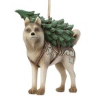     New Jim Shore Ornament Husky Dog Christmas Tree Alaskan Siberian Malamute Art