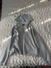 Express Gray 2pc Zip Hoodie Jacket   Wide Leg Pants Set Women   s M Cotton Knit