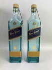 Lot Of 2 Johnnie Walker Blue Label Scotch Whiskey Empty Bottle W  Display Box