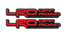 Lrd Lexus Off Road Racing Development Gx460 Gx470 Decal Sticker _ Black With Red