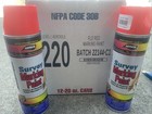 Full Case 12 Cans Aervoe 220 Red Fluorescent Survey Marking Paint 20 Oz Aerosol