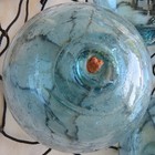 Japanese Glass  Fishing Floats Mixed Sizes  5  All W inclusions   Net shells Vtg