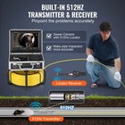 Uimoso Sewer Camera 165 Ft 50mself-leveling Drain Duct Camera With 512hz Locator