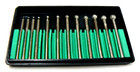 Round Diamond Bur Set 12 Pc Assorted Ball Burs 1 8    Diamond Coated Lapidary Bits