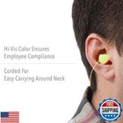 Howard Leight By Honeywell Laser Lite High Visibility Disposable Foam Earplug