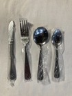 American Airlines Sturdy Flatware  Knife  Fork  Teaspoon  Soup Spoon  Set Of 4
