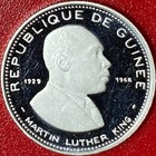 1970 Guinea 100 Francs 999 Silver Proof Martin Luther King Mlk  1000   1 Ar  C m
