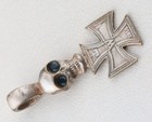 Wwi War Period Pendant German Iron Cross Ww1 Badge 1914 Skull Award Germany