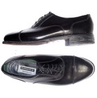 Vtg Florsheim Imperial 9 D Black Leather Cap Toe Balmoral Oxford Shoes
