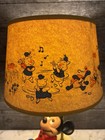 Vintage 1980 s Walt Disney Mickey Mouse Nursery Lamp   Night Light Shade Works