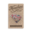 South Carolina Enamel Lapel Pin     Collectible State Souvenir