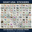 More Added Goat Usa Stickers - Limited - Very Rare - Unique - Choose Your Design