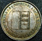 France Medal Silver 1819 Empire War Flag  book Of Life  Toned Unc Beautiful Coin