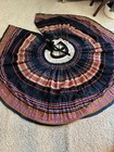 Handcrafted Vtg  Hmong Ceremonial Skirt   Thailand   Silk  Cotton  Hemp