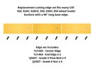 Heat Treated Cutting Edge Set  Fits Some Cat 920 - 950 Wheel Loader Gp Buckets