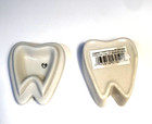 Tooth Fairy Tooth Keeper Trinket Box Porcelain Blue Bow Vintage Ganz