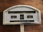 2 Vintage Metal Adjustable Letter Funeral Grave Cemetery Marker   Stake