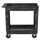 Rubbermaid Commercial Fg9t6600bla Structural Foam Utility Cart With Deep Lipped