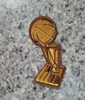 Nba-  Championship Trophy Patch - Embroidered Iron On  3 x1 5 