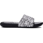 Under Armour 3024434 Men s Ua Ansa Graphic Fix Slides  White black  Size 14