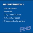 Genuine Joe Standard Embossed 2-ply Toilet Paper  96 Rolls  400 Sheets Per Roll