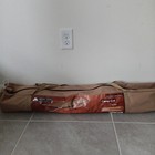 Ozark Trail Camping Cot Twin Size 6ft 3in X2ft 3in Wide Tan  carrying Bag 225lbs