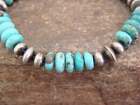 Native American Navajo Pearl   Turquoise Stone Bracelet By Jake