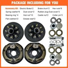 12 x2 electric Trailer Self Adjusting Brake 8-6 5  Hub Drum Kit For 7000 Lb Ax 