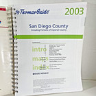 2003 Thomas Brothers Maps Guide San Diego County Ca Spiral Softbound Vintage