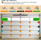 Double Garage Door Hardware Kit Roller hinge wire Rope For 16 x8  And 18 x8 