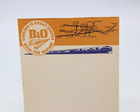 Vintage B o Railroad Baltimore   Ohio Note Pad