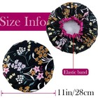 4 Pcs Reusable Waterproof Shower Hat With Peva Lining Double Layers Elastic Sati