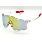 Sport Sunglasses Shield Mirrored Multi Color Lens Cycling Running Glasses Men