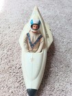 Vtg 1974 Ideal Evel Knievel Canyon Sky Cycle Launcher Toy Figure Helmet Set Lot