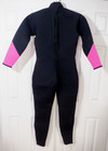 Greatever Womens Wetsuit 3mm Neoprene Full Body Long Sleeve Black Pink Sz Large