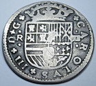 1711 Spanish Silver 2 Reales Genuine Antique 1700 s Two Bit Pirate Treasure Coin